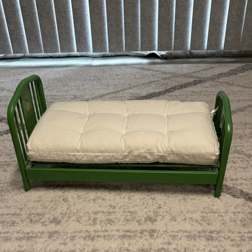 American Girl Doll Kit’s Green Trundle Bed